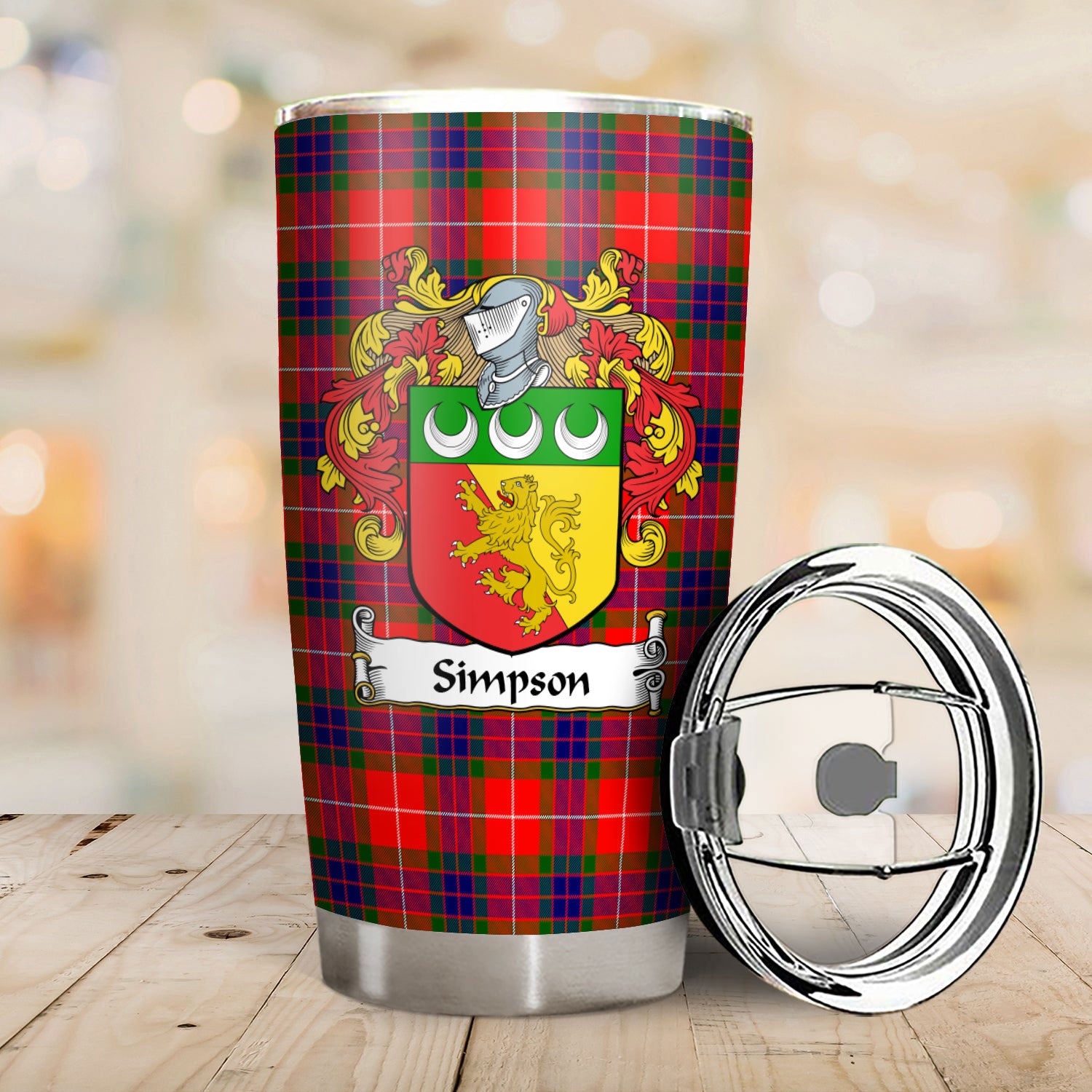 Simpson Tartan Crest Tumbler