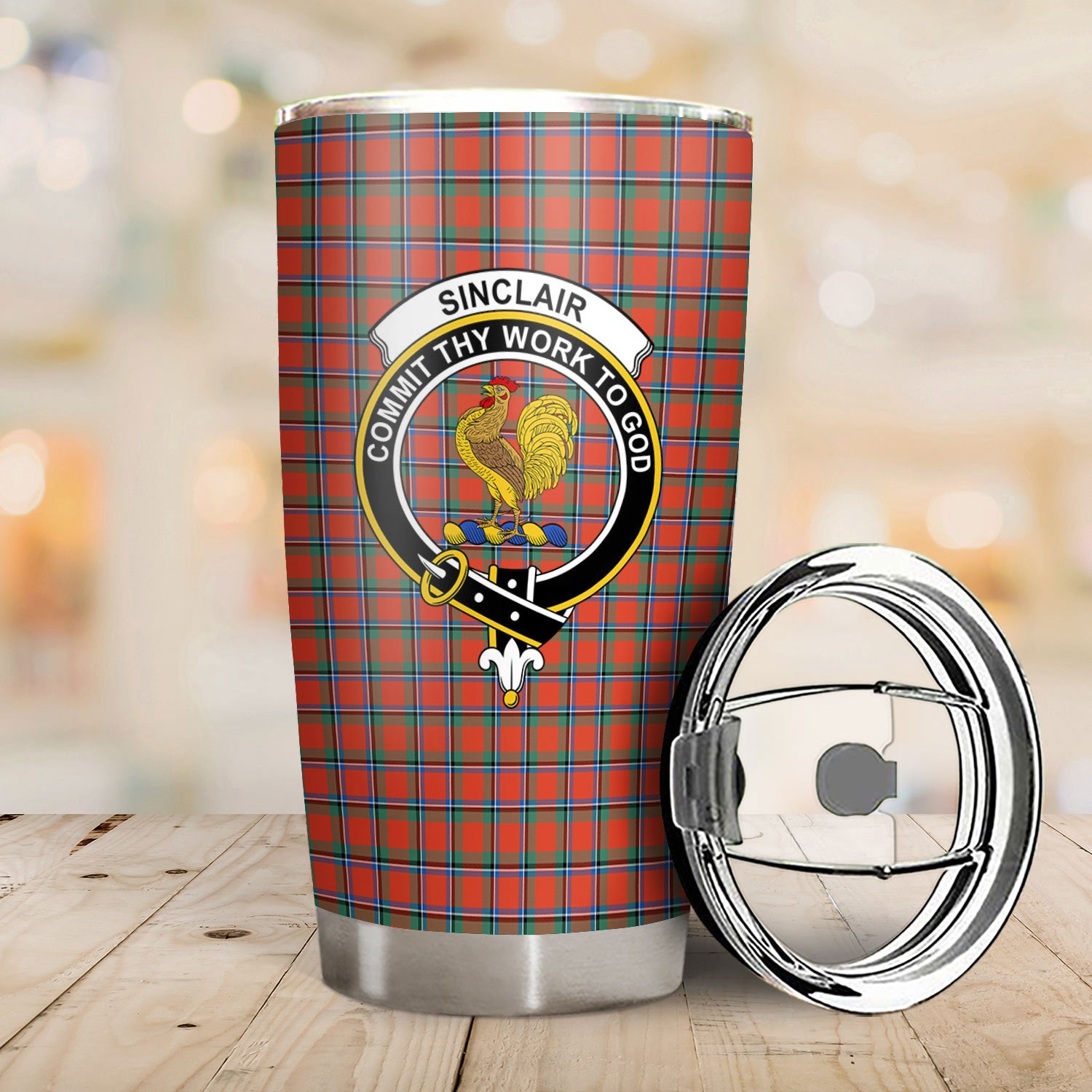 Sinclair Ancient Tartan Crest Tumbler