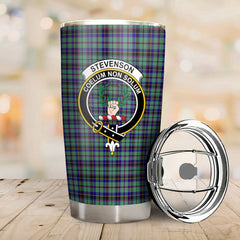 Stevenson Tartan Crest Tumbler