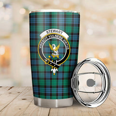 Stewart Old Ancient Tartan Crest Tumbler