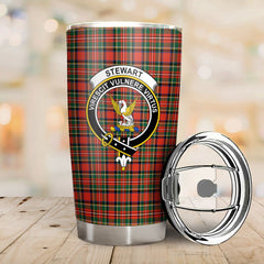 Stewart Royal Modern Tartan Crest Tumbler