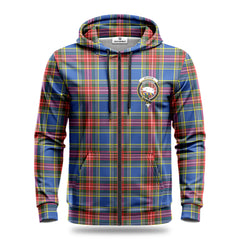 Beaton Modern Tartan Crest Hoodie