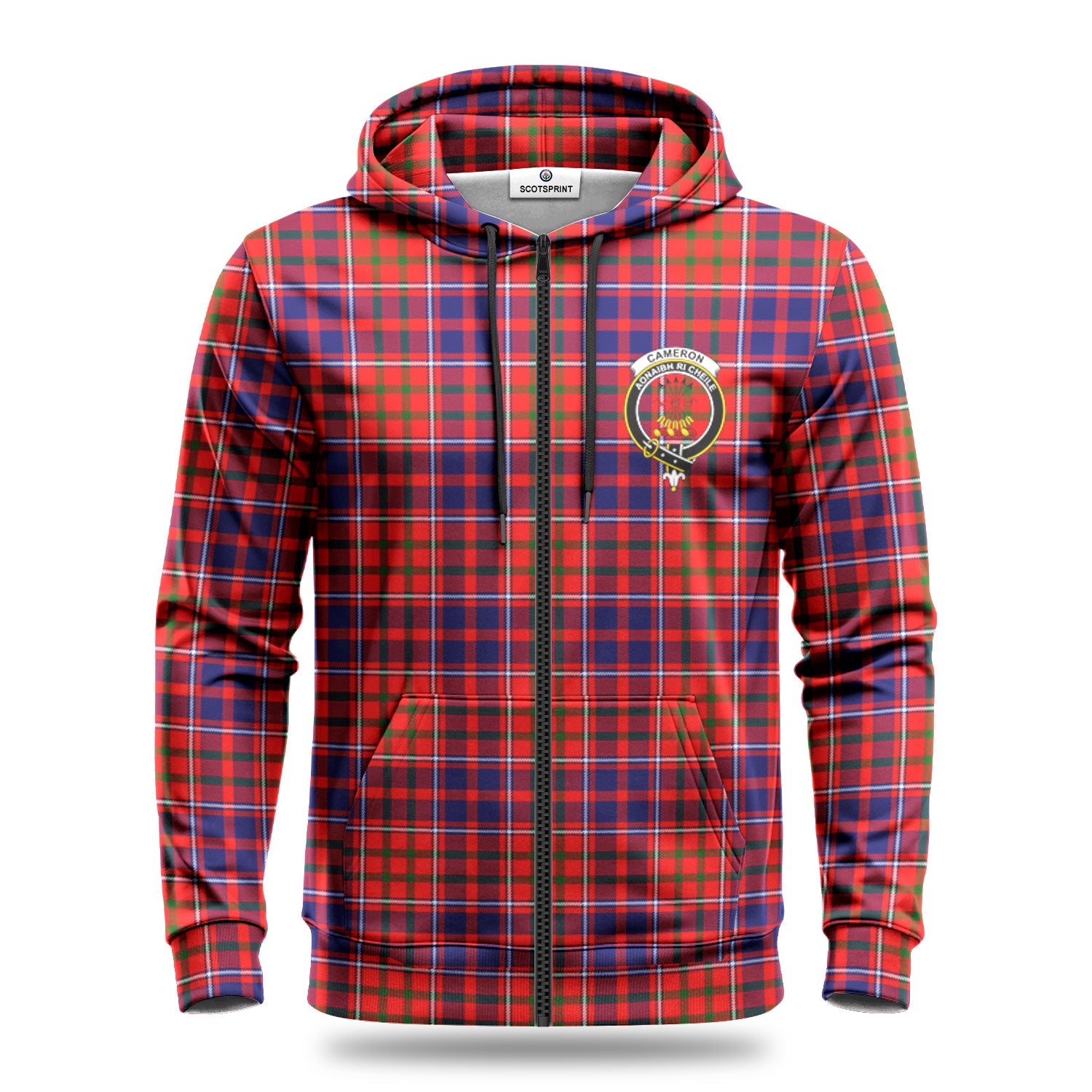 Cameron of Lochiel Modern Tartan Crest Hoodie