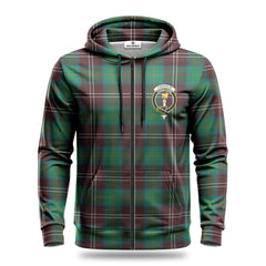 Chisholm Hunting Ancient Tartan Crest Hoodie