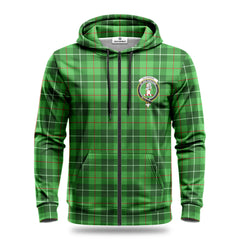 Clephan (or Clephane) Tartan Crest Hoodie