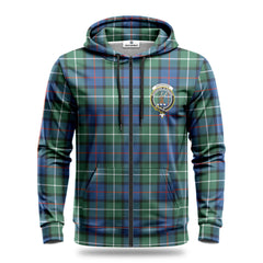 Davidson of Tulloch Tartan Crest Hoodie