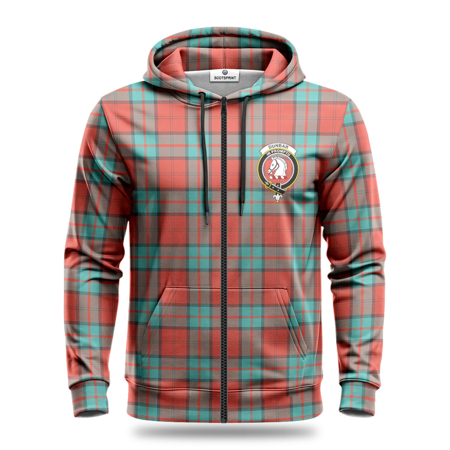 Dunbar Ancient Tartan Crest Hoodie