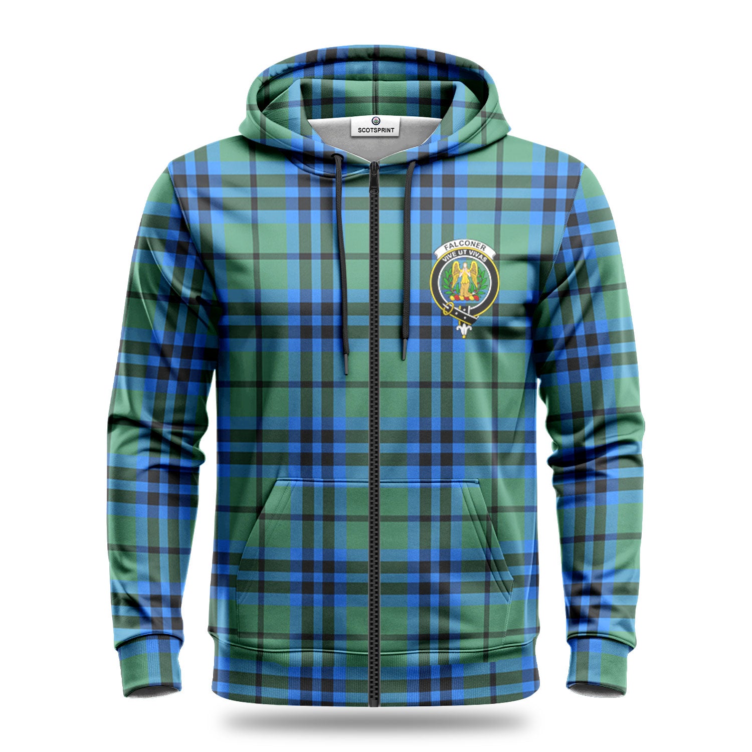 Falconer Tartan Crest Hoodie