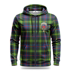 Farquharson Modern Tartan Crest Hoodie