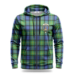 Gordon Old Ancient Tartan Crest Hoodie