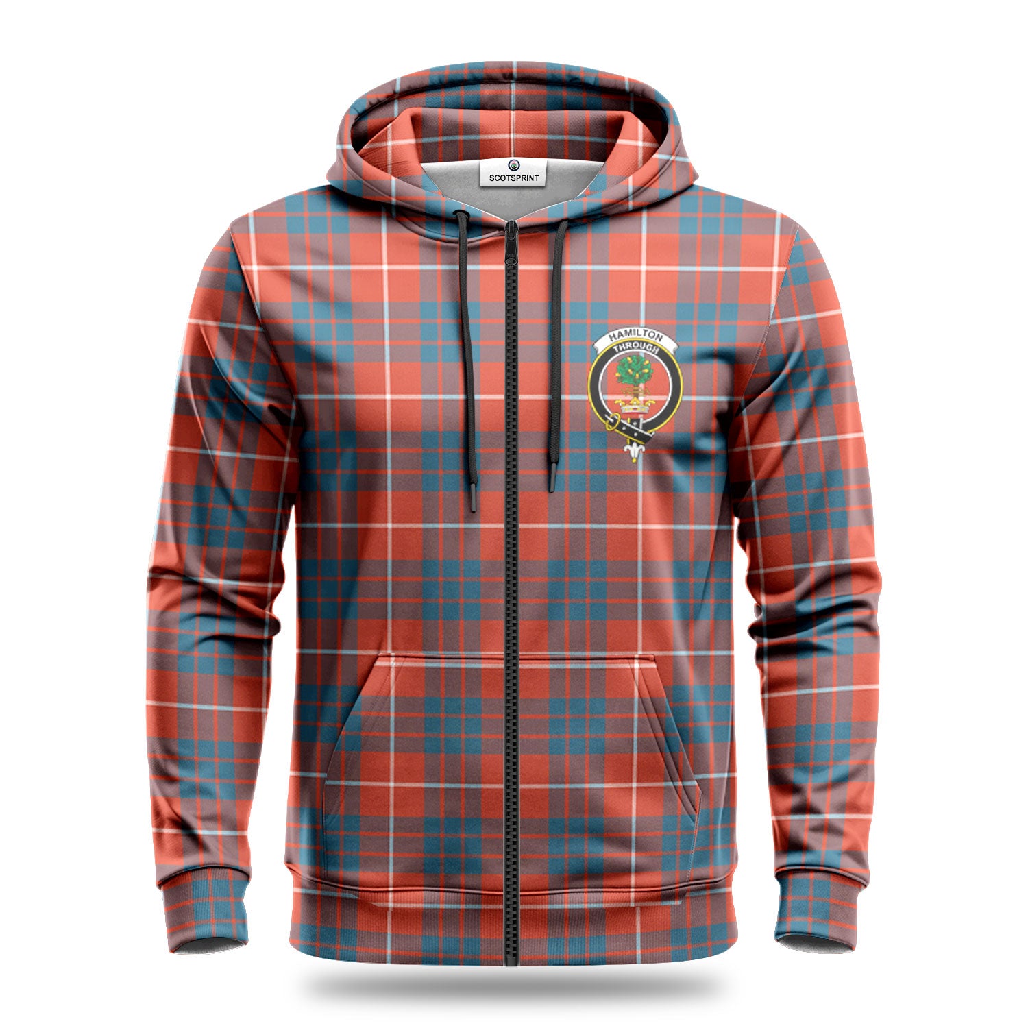 Hamilton Ancient Tartan Crest Hoodie