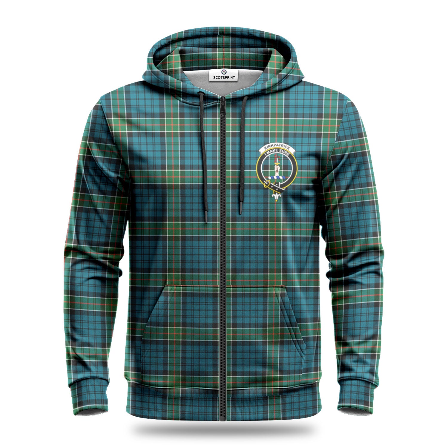 Kirkpatrick Ancient Tartan Crest Hoodie