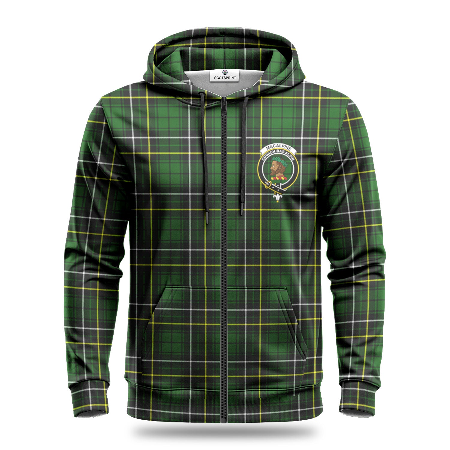 MacAlpine Modern Tartan Crest Hoodie