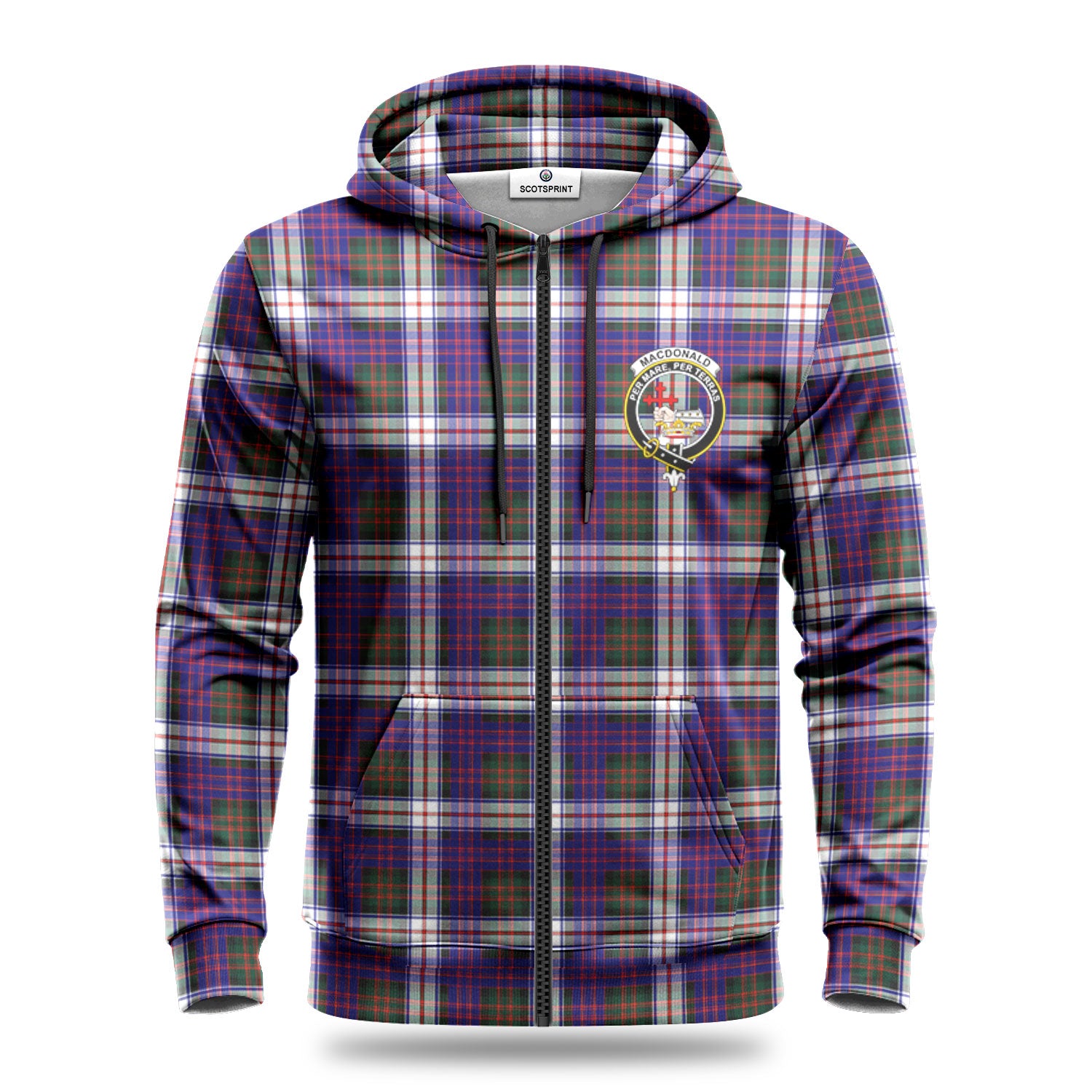 MacDonald Dress Modern Tartan Crest Hoodie