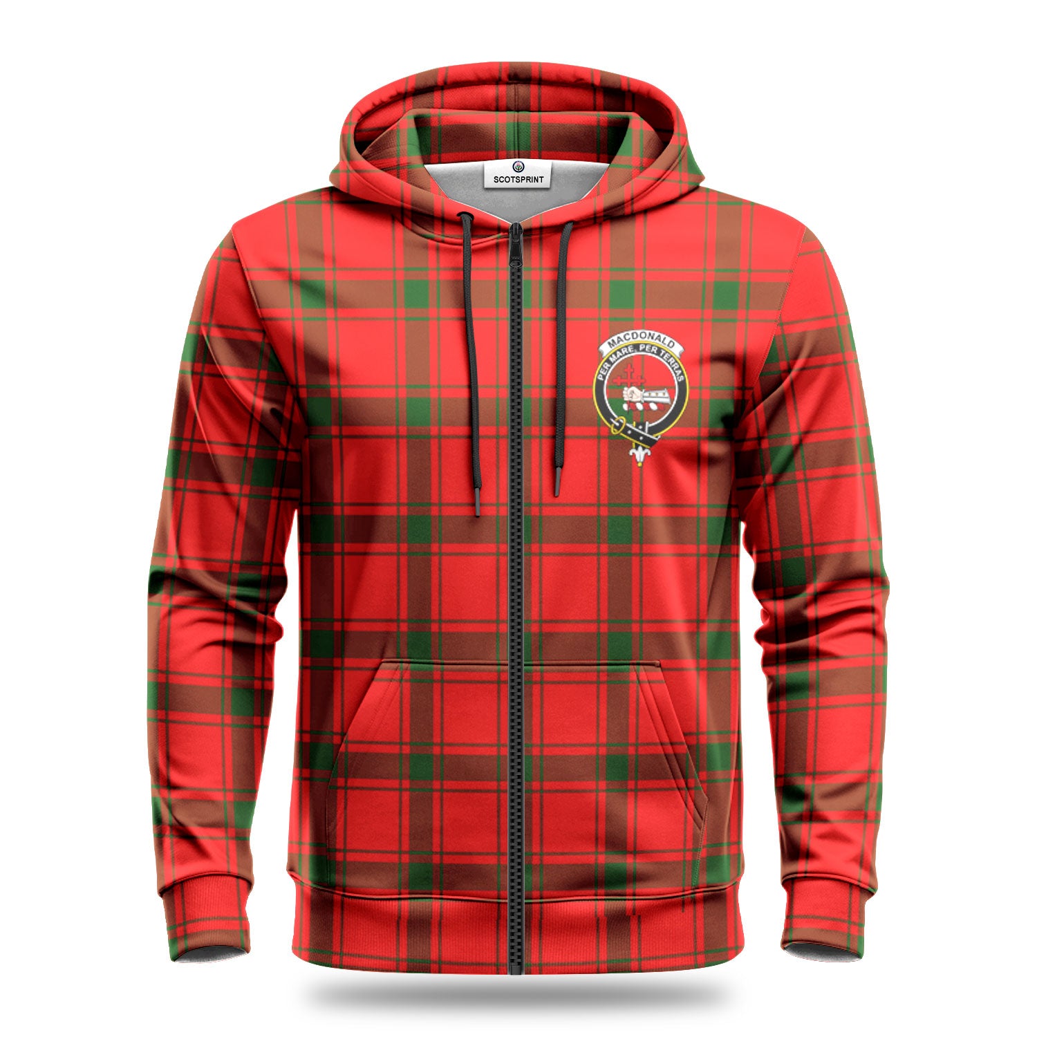 MacDonald of Sleat Tartan Crest Hoodie