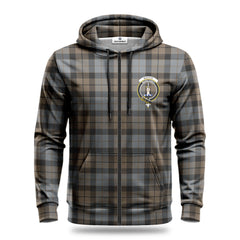 MacKay Weathered Tartan Crest Hoodie