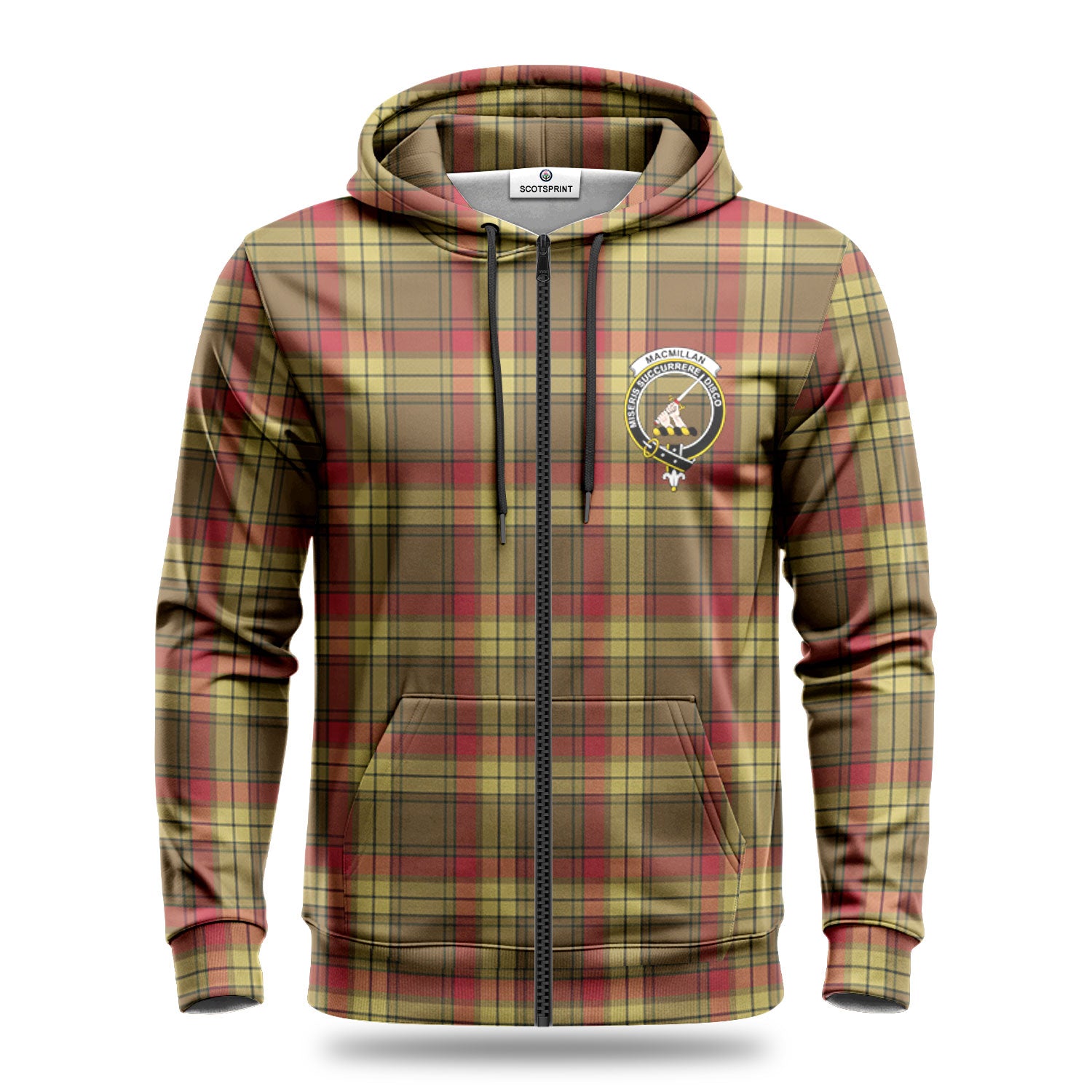 MacMillan Old Weathered Tartan Crest Hoodie