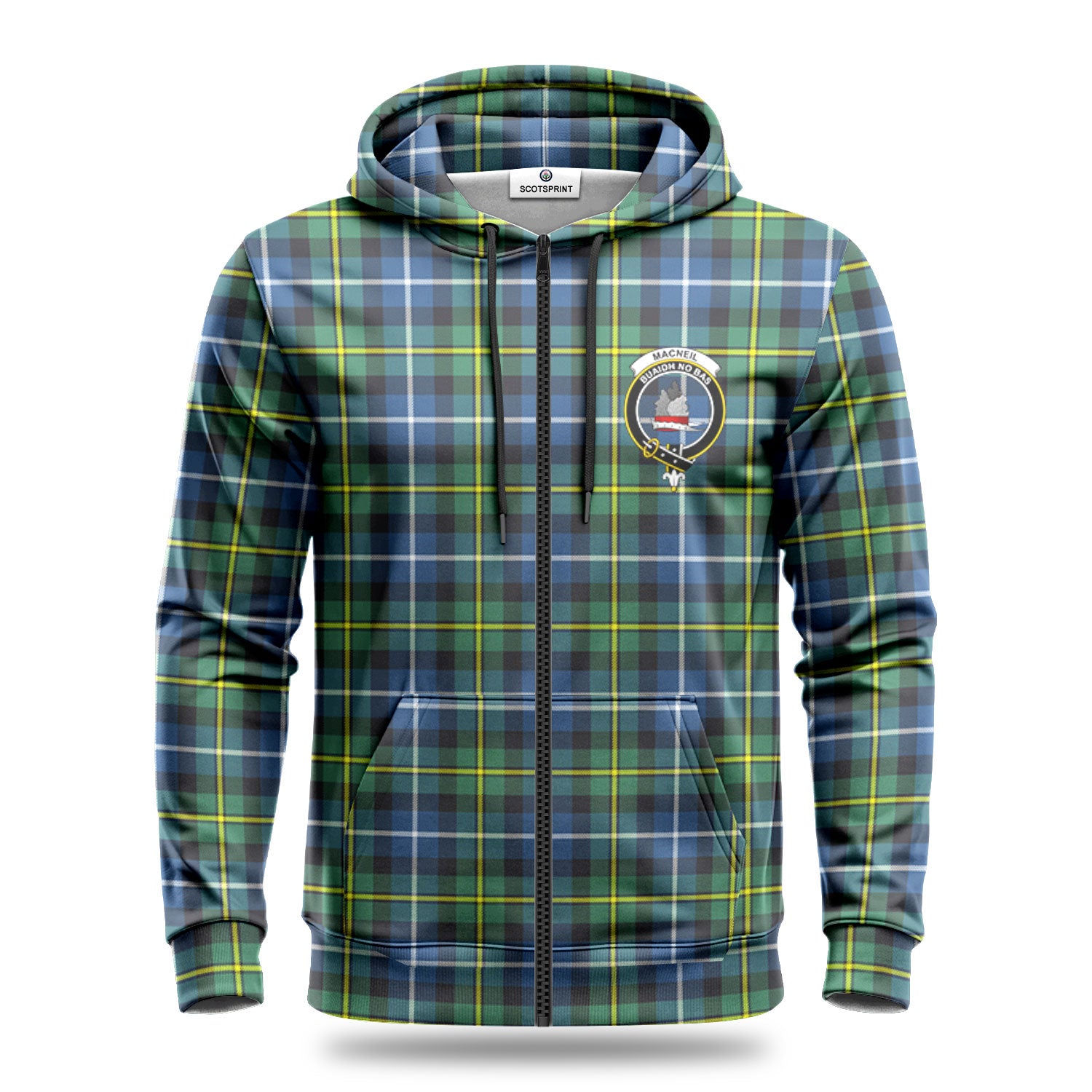 MacNeil of Barra Ancient Tartan Crest Hoodie