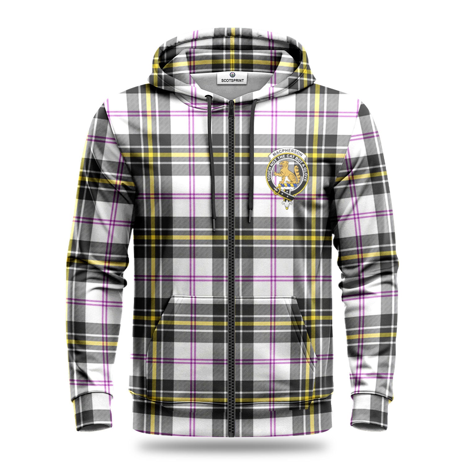 MacPherson Dress Modern Tartan Crest Hoodie