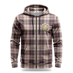 MacPherson Hunting Ancient Tartan Crest Hoodie