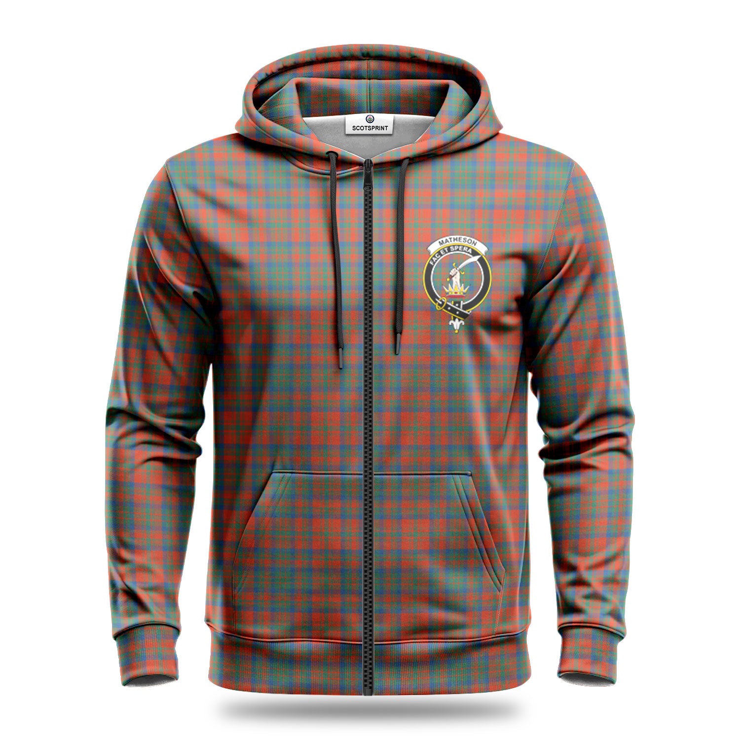 Matheson Ancient Tartan Crest Hoodie