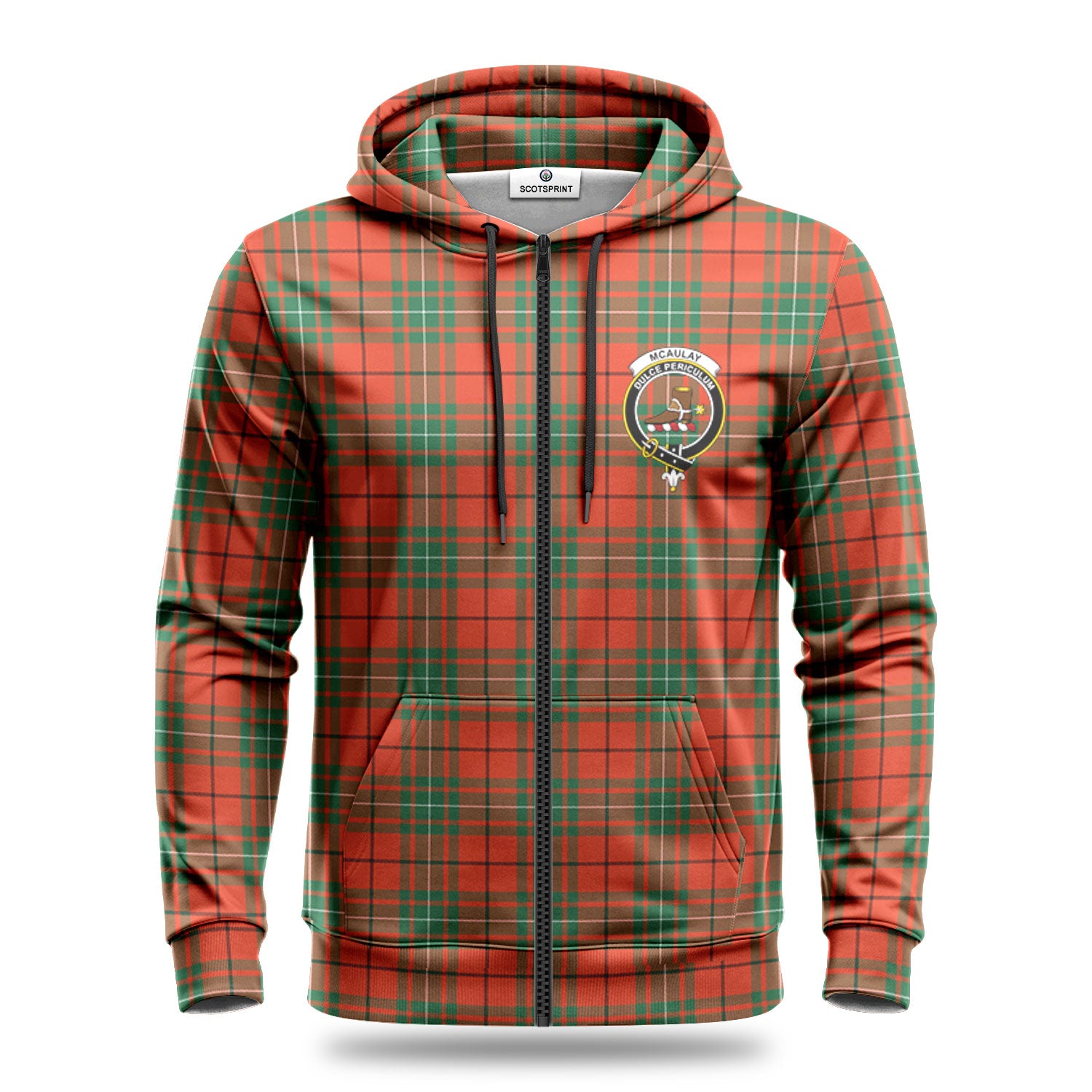 McAulay Ancient Tartan Crest Hoodie