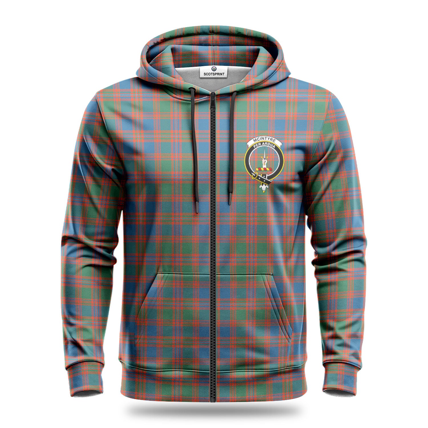 McIntyre Ancient Tartan Crest Hoodie