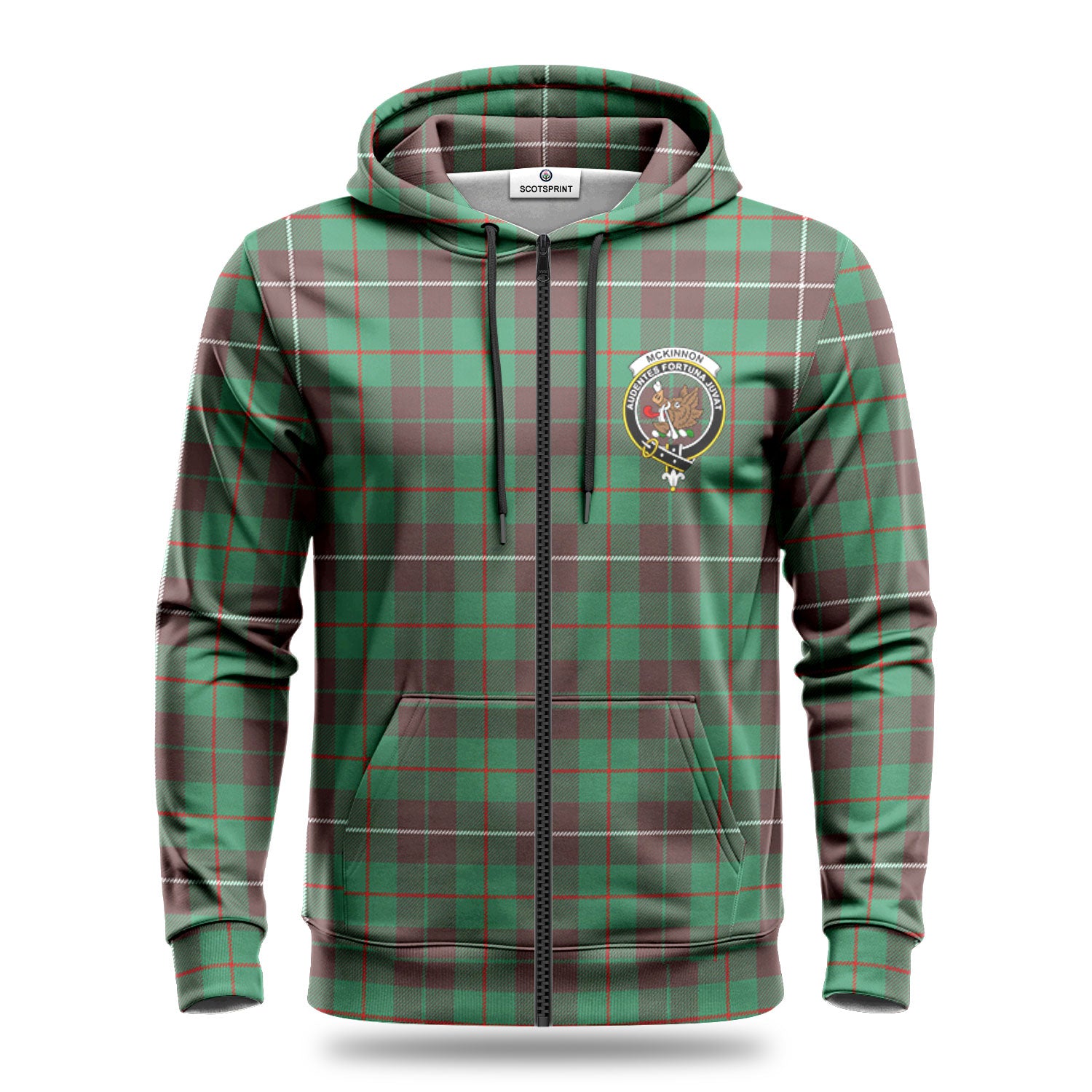 McKinnon Hunting Ancient Tartan Crest Hoodie