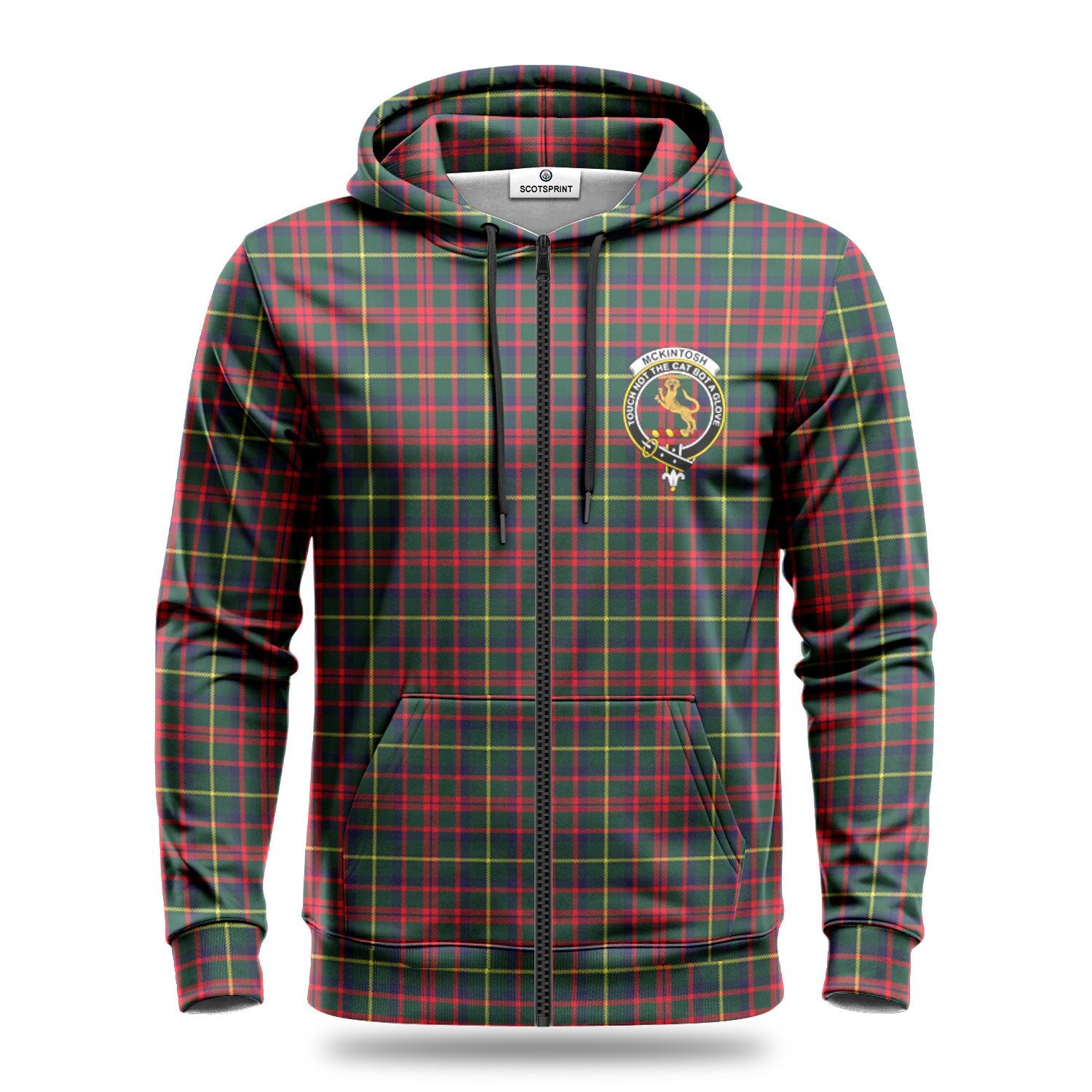 McKintosh Hunting Modern Tartan Crest Hoodie