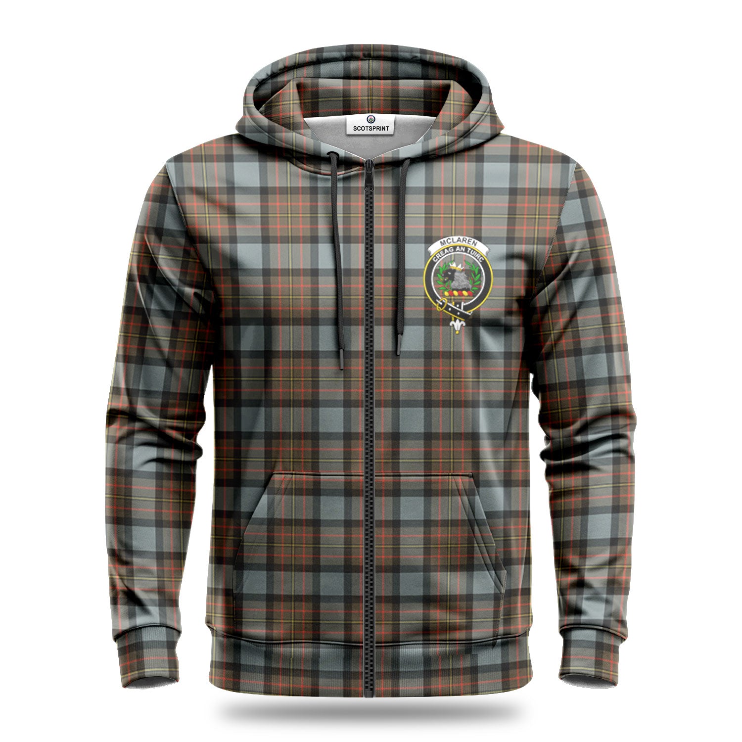 McLaren Weathered Tartan Crest Hoodie