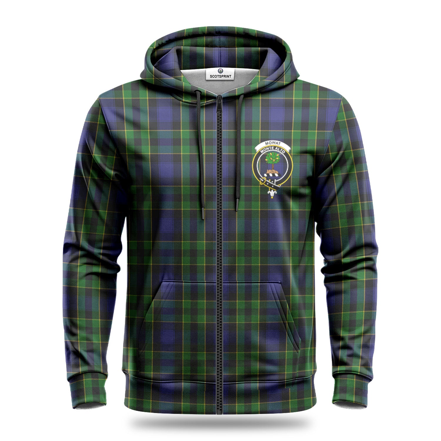 Mowat Modern Tartan Crest Hoodie