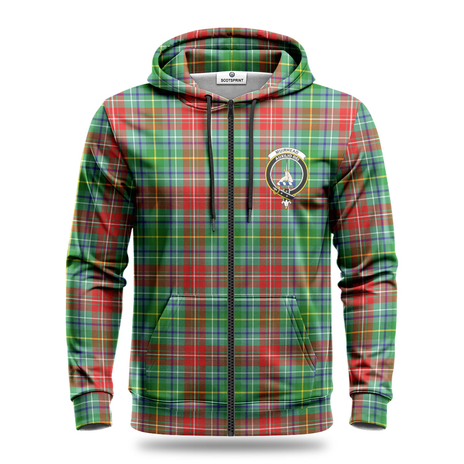 Muirhead Tartan Crest Hoodie