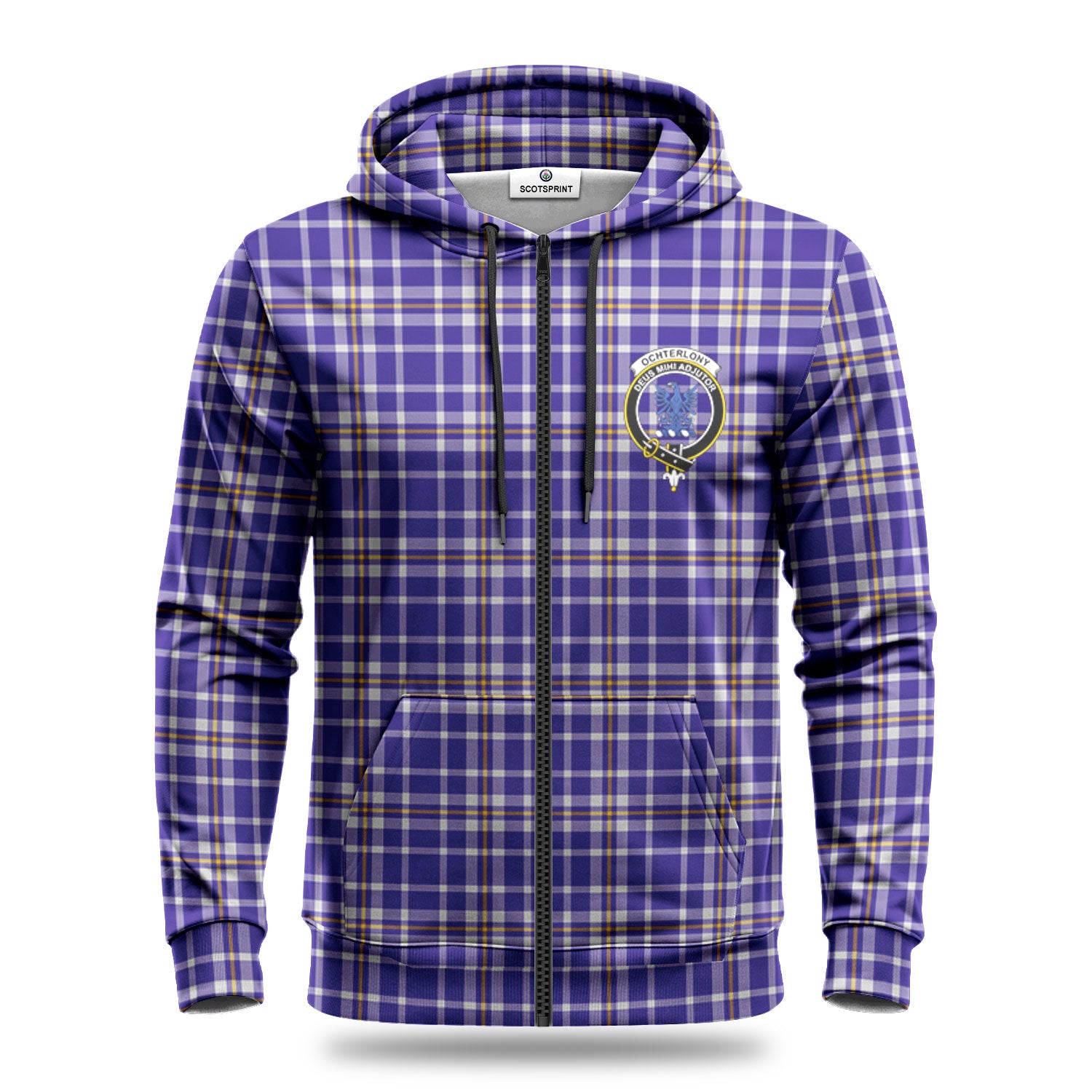 Ochterlony Tartan Crest Hoodie