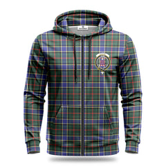 Ogilvie Hunting Modern Tartan Crest Hoodie