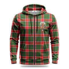 Pollock Tartan Crest Hoodie