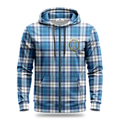 Roberton Tartan Crest Hoodie