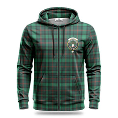 Ross Hunting Modern Tartan Crest Hoodie