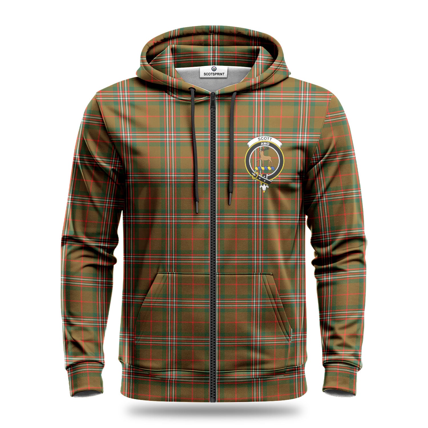 Scott Brown Modern Tartan Crest Hoodie