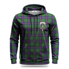 Shaw Modern Tartan Crest Hoodie