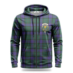 Sinclair Hunting Modern Tartan Crest Hoodie