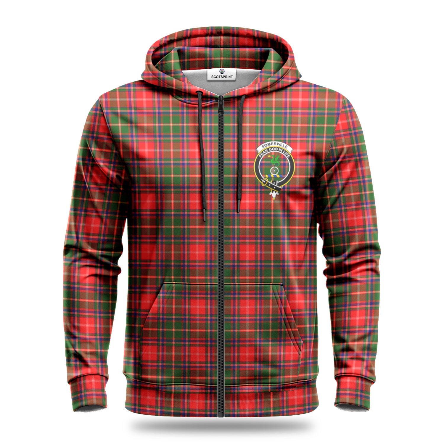 Somerville Tartan Crest Hoodie