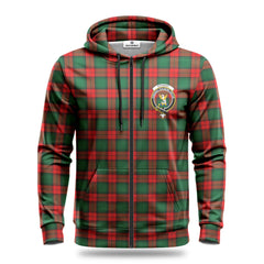 Stewart Atholl Modern Tartan Crest Hoodie