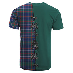 MacHardy Modern Tartan T-shirt - Lion Rampant And Celtic Thistle Style