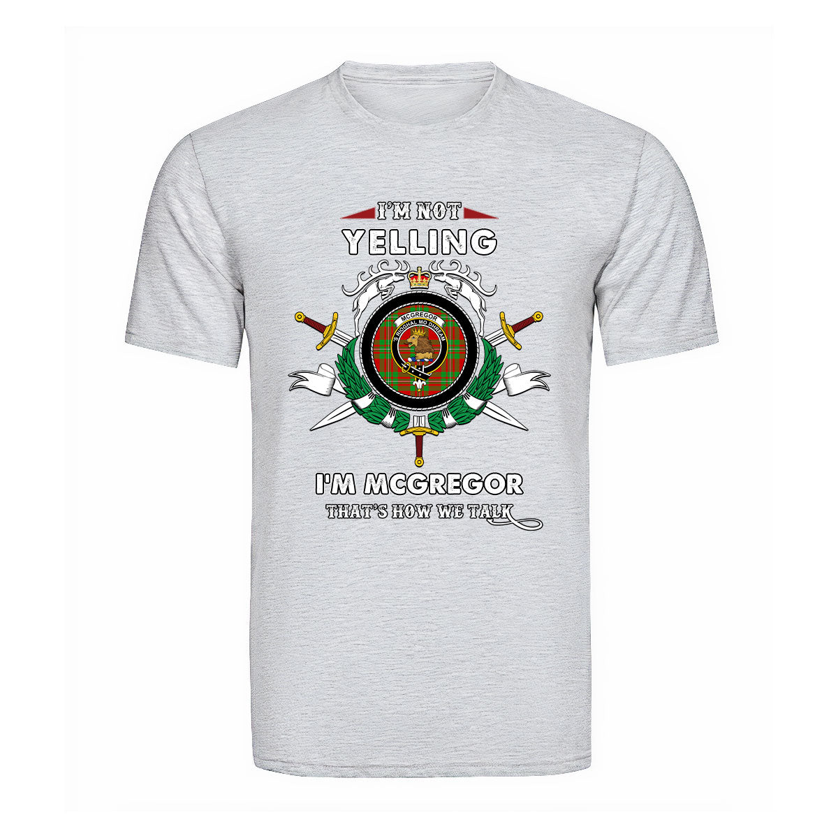 McGregor Modern Tartan Crest T-shirt - I'm not yelling style