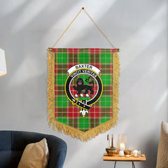 Baxter Modern Tartan Crest Wall Hanging Banner