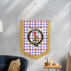 Boswell Modern Tartan Crest Wall Hanging Banner