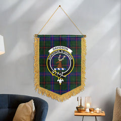 Davidson Modern Tartan Crest Wall Hanging Banner