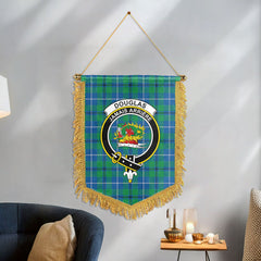 Douglas Ancient Tartan Crest Wall Hanging Banner