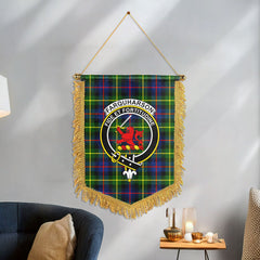 Farquharson Modern Tartan Crest Wall Hanging Banner