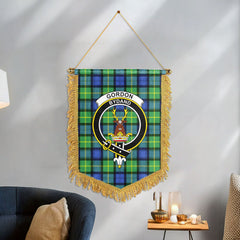 Gordon Old Ancient Tartan Crest Wall Hanging Banner